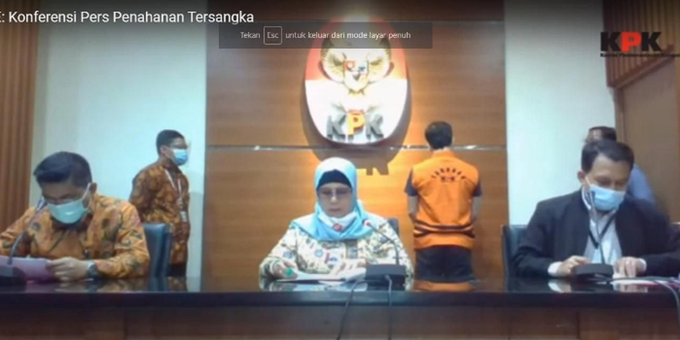 Tangkapan Layar Konferensi Pers KPK di Mahkamah Agung. /Handri/jakselnews