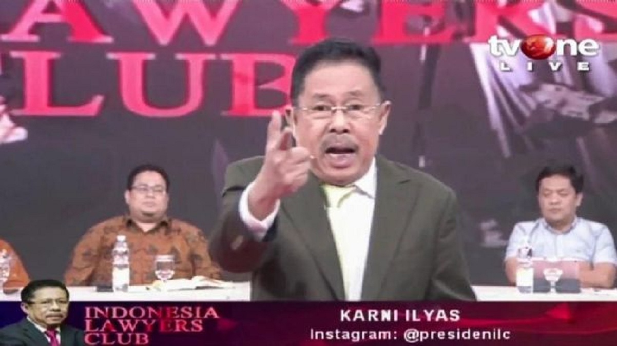 foto :  (Screenshot via Youtube/@Indonesia Lawyers Club tvOne)