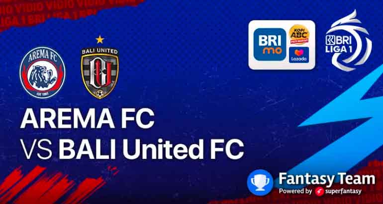 Link Nonton Live Streaming Arema FC vs Bali United, Statistik &amp;amp; Berita Tim, Liga 1 BRI (Pic: Vidio.com)