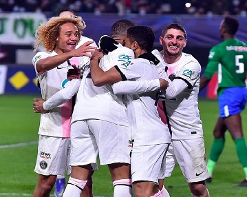 Lyon vs Paris Saint-Germain dalam lanjutan Liga Prancis 2021/2022. (Foto : Instagram PSG)