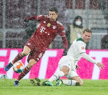 Bayer Munchen tunduk 1-2 saat menjamu Borussia Monchengladbach di Allianz Arena, Sabtu (8/1/2022). (Foto : Instagram Borussia Monchengladbach)