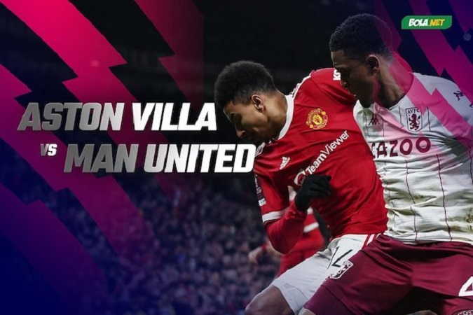 Aston Vilaa vs Manchester United, (Foto Instagram Manchester United &amp;amp; Aston Villa/Grafis : Bola.net)