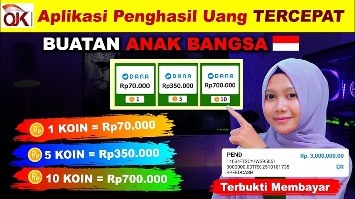 Aplikasi Penghasil Uang BebasBayar. (Foto: Youtube Suci Lestari)BebasBayar APK