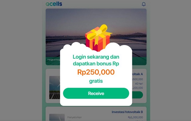 Aplikasi penghasil uang QCELLS