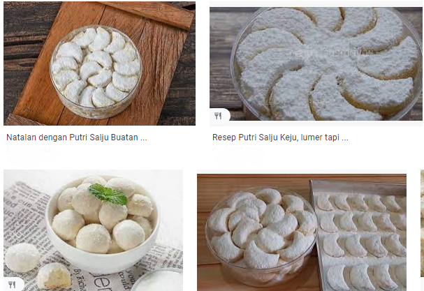 Resep dan cara membuat Kue Putri Salju Kacang Mede yang lumer dan lembut di mulut (foto: google)