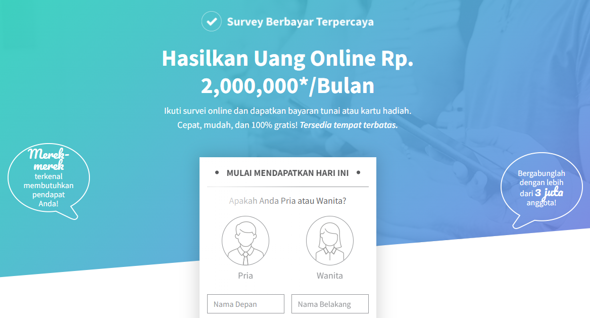 Info THR, Kerjakan 1 Misi, Dibayar Rp30.000 Oleh Situs Penghasil Uang surveyberbayarterpercaya.id
