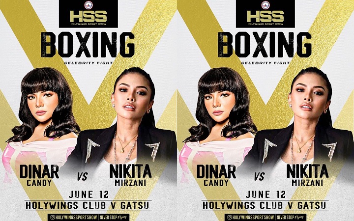Dinar Candy vs Nikita Mirzani di Holywings, (Foto: Instagram Holywingssportshow)Foto: Instagram Dinar Candy