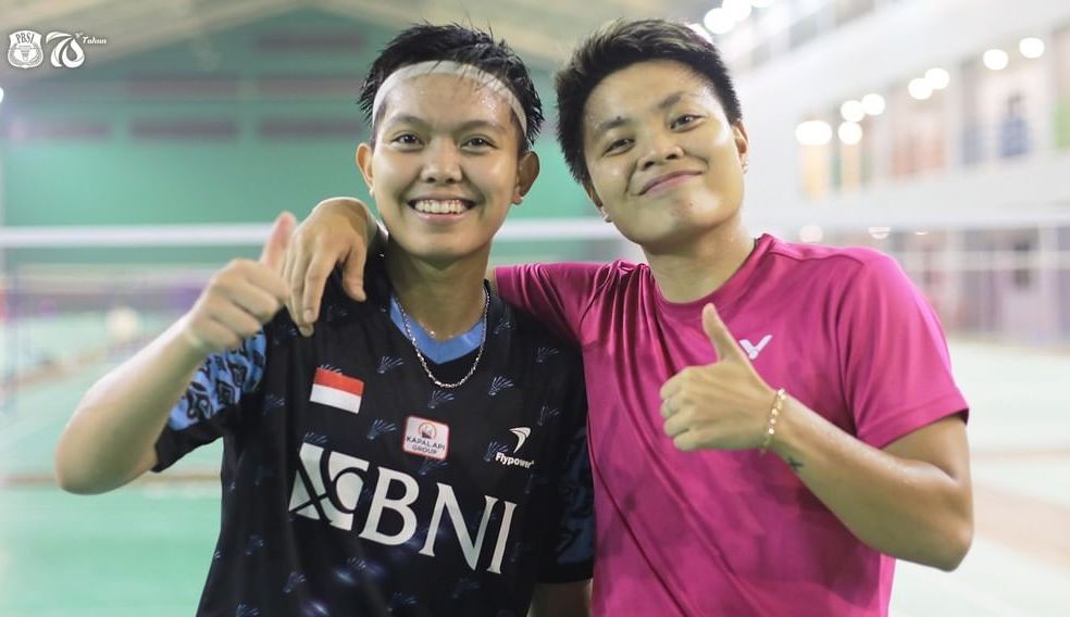 Apriyani Rahayu dan Siti Fadia Silva Ramadhanti pasangan baru tim Indonesia di SEA Games 2021, (Foto: Instagram @Badminton.ina)