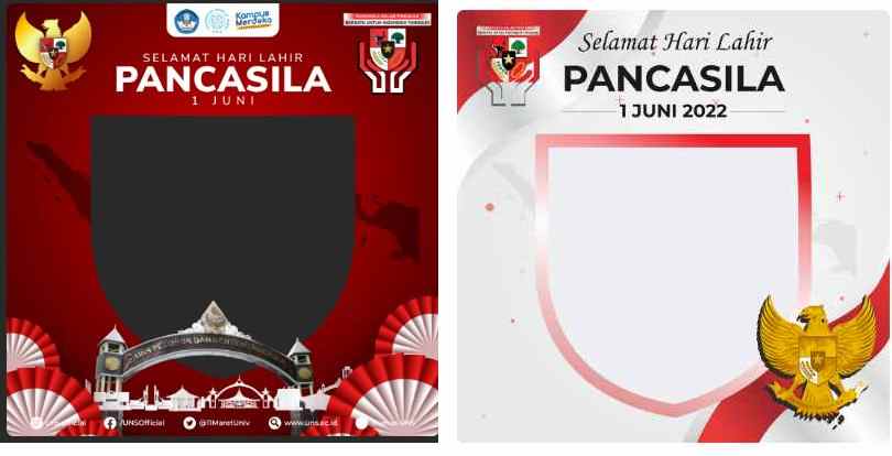 Download Bingkai Foto Hari Lahir Pancasila 2022, Berikut 10  Frame Foto Hari Lahir Pancasila di Twibbonize