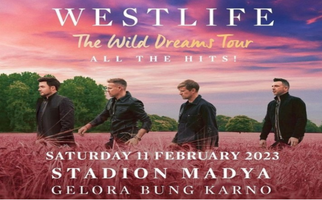 Westlife konser di Indonesia pada 11 Februari 2023 dan tiketnya bisa dibeli sejak 28 Mei 2022