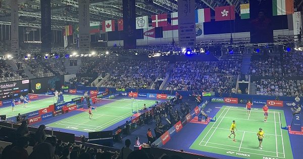Indonesia Open 2022 di Istora Senayan, (Foto: Twitter Badminton Talk)Jadwal semi final Indonesia Open 2022, (Foto: Twitter Badminton Talk)
