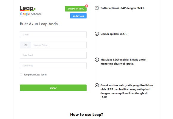 Review Aplikasi Penghasil Uang Leap, Cuma Daftar Dibayar Rp300.000, Apakah Terbukti Membayar?