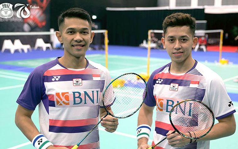 Pasangan Fajar Alfian/Muhammad Rian Ardianto di babak semifinal Badminton Prancis Terbuka 2021 akan bermain, (Foto: ANTARA/Twitter/@INABadminton)