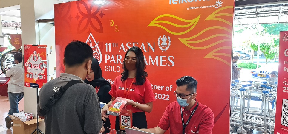 Telkomsel sebagai Official Mobile Partner di gelaran XI ASEAN Para Games 2022 Solo mempersiapkan penambahan kapasitas dan optimalisasi jaringan pada 38 titik lokasi, (Foto: Telkomsel)