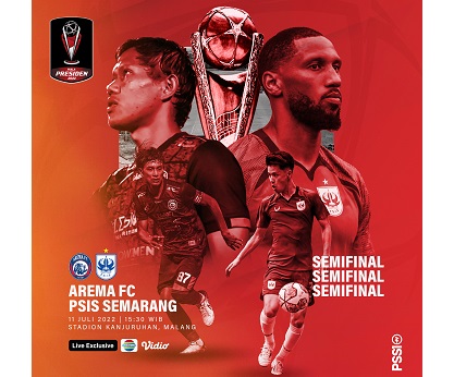 Semifinal leg ke-2, Arema vs PSIS Semarang Piala Presiden 2022, (Foto: Twitter PIala Presiden 2022)