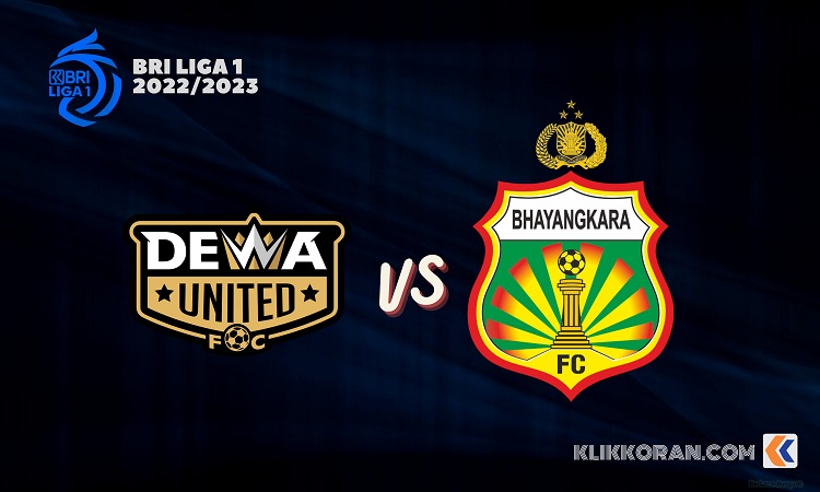 Dewa United vs Bhayangkara FC BRI Liga 1 2022/2023, (Foto: Klikkoran.com)