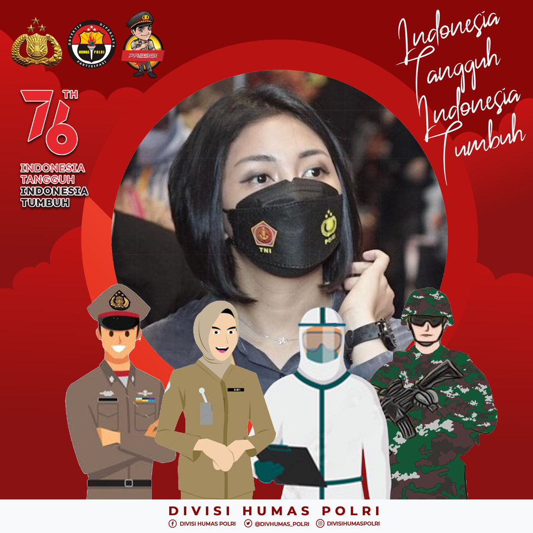 Twibbon HUT RI ke 77 Polri