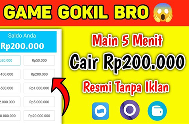 Aplikasi Penghasil Saldo Dana, Cair Rp200.000 cuma Main Game 5 Menit Doang, Apk Penghasil Uang.Foto: Istimewa