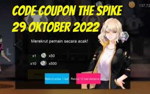Coupon Code The Spike Volleyball Story 29 Oktober 2022. (Foto: Klikkoran.com)