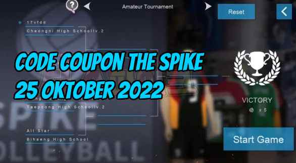 NEW! Code Coupon The Spike Volleyball Story 25 Oktober 2022. (Foto: Klikkoran.com)