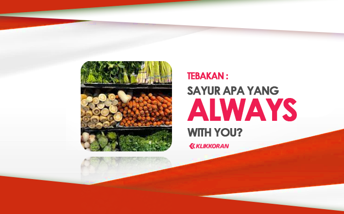 Tebakan, Sayur Apa yang Always With You (TTS) Jawaban Teka-teki Bucin Ini So Sweet Banget ya!/klikkoran.com