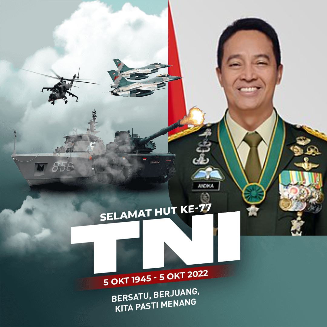 13 Twibbon HUT TNI ke-77 5 Oktober 2022