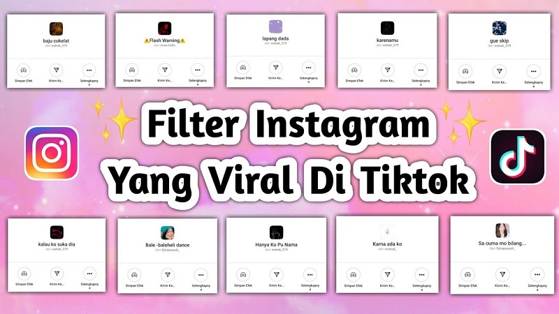 Filter atau efek Instagram terbaru 2022 viral di TikTok, (Foto: Istimewa)