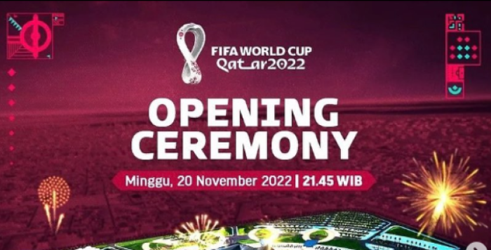 Link Live Streaming Opening Ceremony Piala Dunia 2022 atau FIFA World Cup Hari Ini, Minggu 20 November 2022. (Foto: Instagram @vidiodotcom)