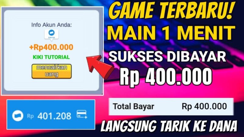 Game penghasil uang langsung ke saldo DANA terbukti membayar 2022. (Foto: Youtube Kiki Tutorial)Foto: Youtube Kiki Tutorial