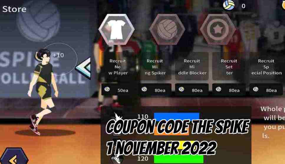 Code Coupon The Spike Volleyball Story 1 November 2022