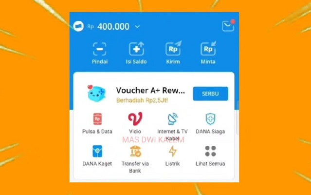 Saldo DANA gratis Rp 400 ribu dari aplikasi penghasil uang LinkMonet. (Foto: Youtube Mas Dwi Kalem)Cara Mendapatkan Saldo Dana Gratis Rp400.000 Langsung dari Google. (Foto: Ilustrasi)