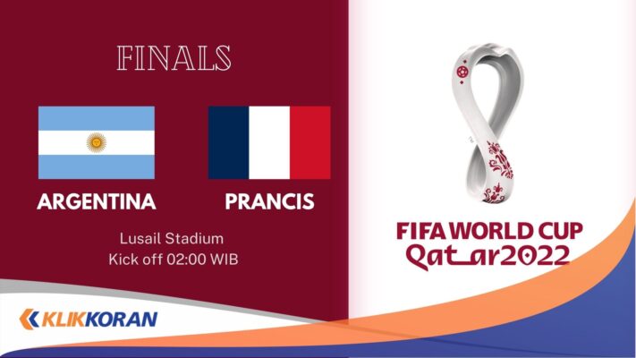 Argentina vs Prancis final Piala Dunia 2022. (Foto: Klikkoran.com)