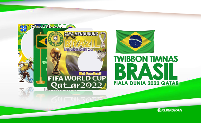 PPWA Twibbon Brasil Piala Dunia 2022, Ayo Dukung Tim Samba sampai Final dan Menjadi Juara (edit: Klikkoran.com)Twibbon Brasil Piala Dunia 2022/foto: Christine Tael twibbonize.com)