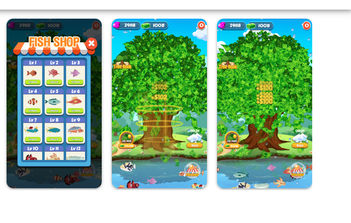 Review aplikasi penghasil uang Game Tree And Fish yang disebut terbukti membayar. (Foto: Playstore)