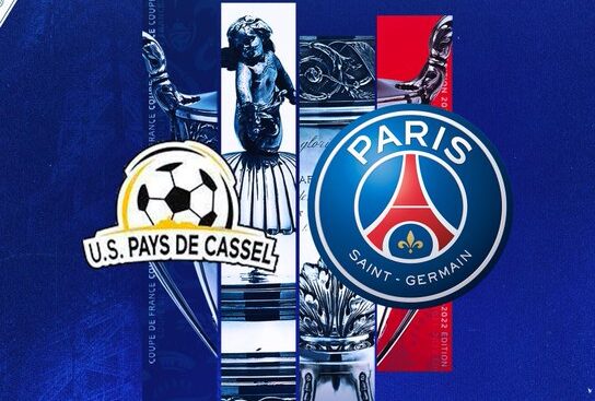 Pays de Cassel vs Paris Saint-Germain Piala Prancis 2023. (Foto: Twitter @PSG)Pays de Cassel. (Foto: Twitter actul1_)