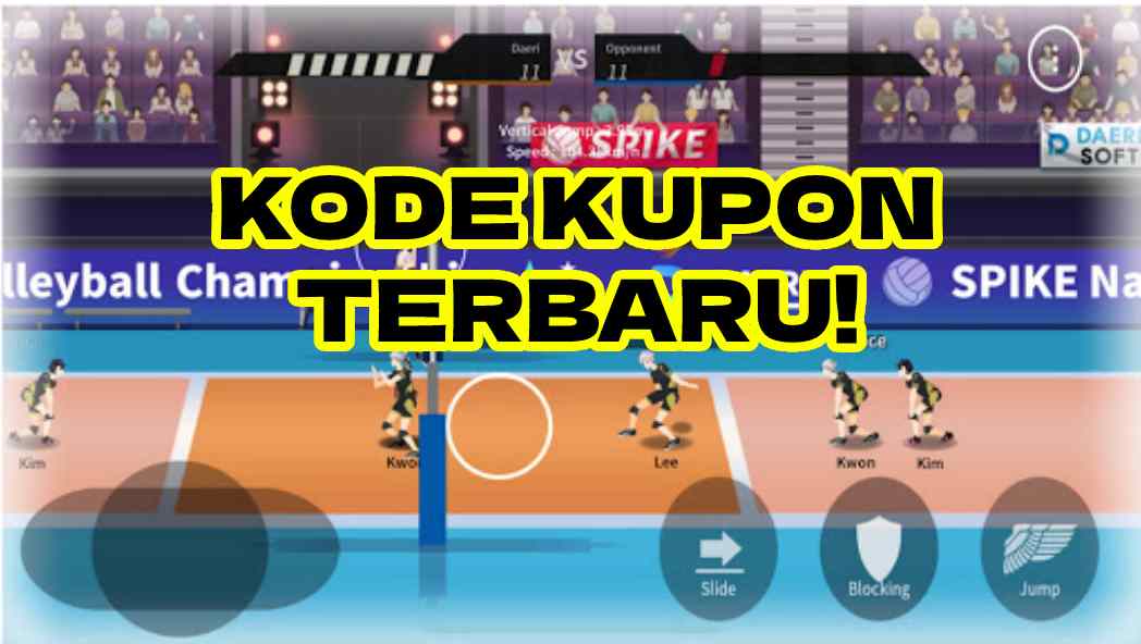 Kode Kupon The Spike Volleyball Story Hari ini 24 -25 Januari 2023, (Foto: Istimewa)