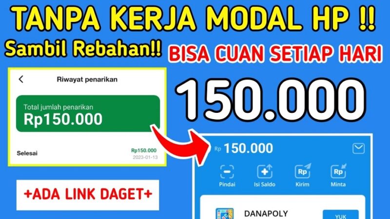 Tanpa Kerja! Saldo DANA Rp150.000 Didapat Sambil Rebahan dari Aplikasi Penghasil Uang Ini. (Foto: Youtube Gebang Kiidiw)Ilustrasi Aplikasi Penghasil Saldo Dana