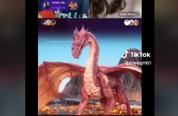 Gift Terbaru 'Api Naga' di TikTok Harganya Berapa Rupiah? Simak Perhitungannya di Sini! (Foto : Tangkap Layar TikTok @oneeight91)