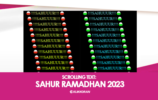Scrolling Text Sahur Ramadhan 2023 Tulisan Berjalan WA Kirimkan ke WhatsApp Sohibmu dengan Cara Ini (klikkoran.com)