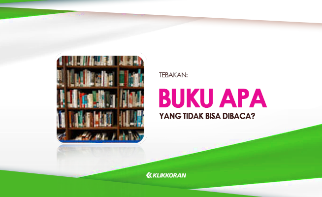 Tebakan Buku Apa yang Gak Bisa Dibaca, Jawaban TTS Logika (foto: klikkoran.com)