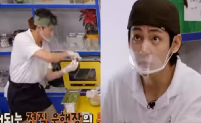 V BTS menjadi Idol K-Pop Pertama yang Memiliki 'Dehydrator Fancam' di Jinny's Kitchen (Foto : Klikkoran.com)