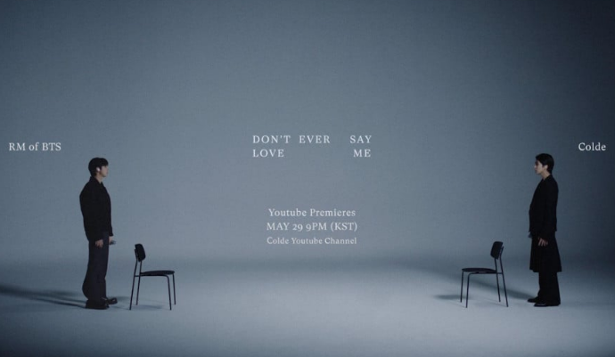 Colde dan RM BTS Mengungkapkan Gambar Teaser MV untuk 'Don't Ever Say Love Me' (Foto : Colde)