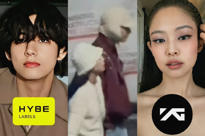 Di Tengah Rumor Terbaru V BTS dan Jennie BLACKPINK, HYBE dan YG Entertainment Tetap Diam (Foto : Klikkoran.com)