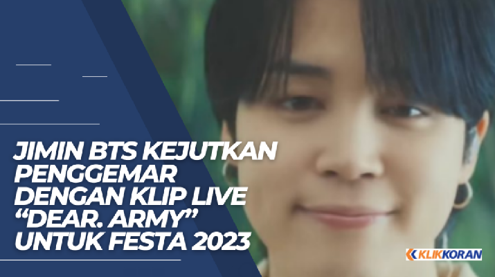 Jimin BTS Kejutkan Penggemar Dengan Klip Live “Dear. ARMY” Untuk Festa 2023