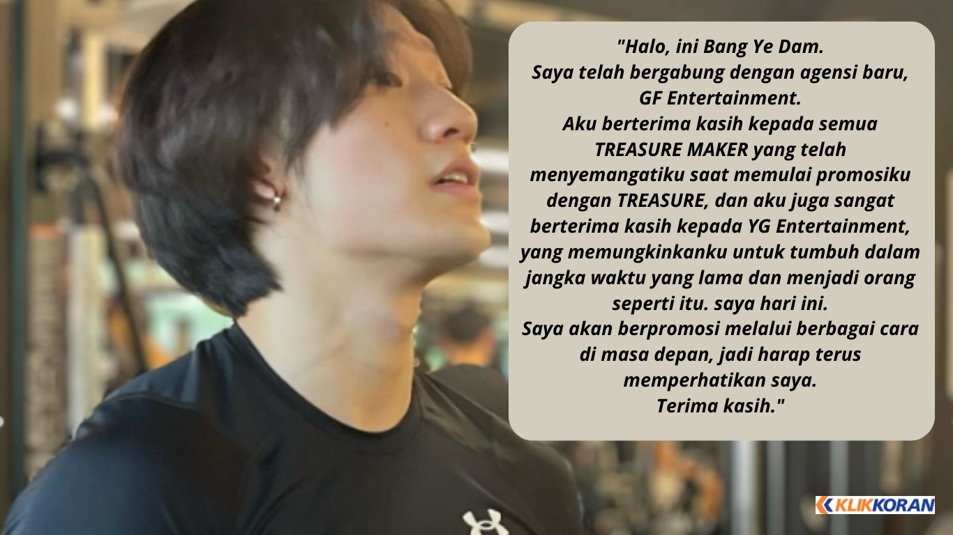 RESMI! Bang Ye Dam Ex-TREASURE Telah Bergabung dengan Agensi yang Dinaungi Grup KINGDOM