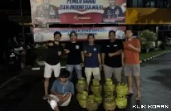 Penangkapan pelaku maling tabung gas LPG di Padang. (Foto: Halonusa)