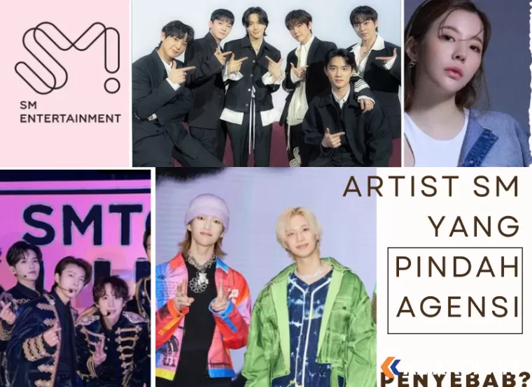 Daftar Artis SM Entertainment yang pindah agensi (foto: Kolase Canva)