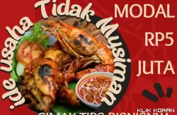 Ilustrasi berbisnis dengan mengusahakan jualan Kepiting Bang Jai (foto: outube Pecah Telor/Canva)