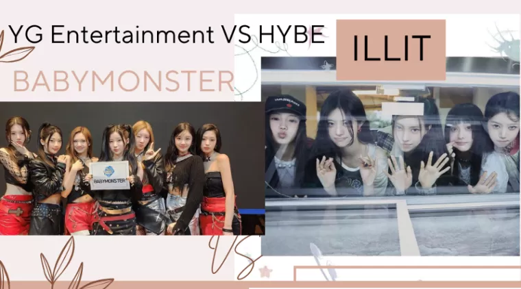 BABYMONSTER vs ILLIT (foto: Instagram/kolase Canva)