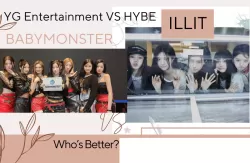 BABYMONSTER vs ILLIT (foto: Instagram/kolase Canva)